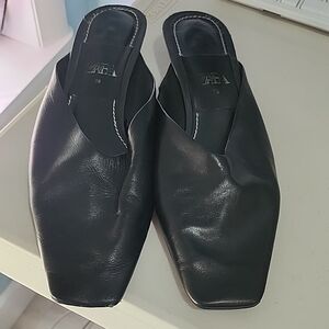Zara Elegant Black Slip-On Shoes